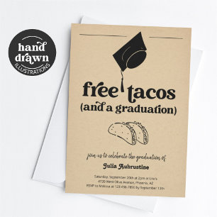 Invitation Funny Taco Graduation Party