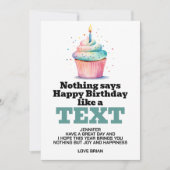 Invitation Funny Téléchargement numérique Anniversaire (Devant)