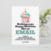 Invitation Funny Téléchargement numérique Anniversaire (Debout devant)