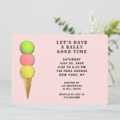 Invitation Funny Tennis Party (Debout devant)