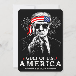 Invitation Funny Trump Golfe Des USA Amérique 2025 4 juillet