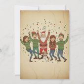 Invitation Funny Ugly Sweater Jingle Ball Retro Christmas  (Dos)