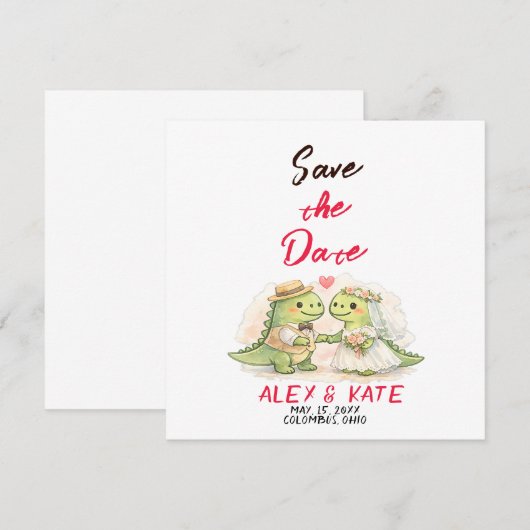 Invitation Funny Wedding Save the Date (Devant / Derrière)