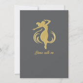 Invitation Funny Woman's Gold Midlife Toujours Hot 50e annive (Dos)