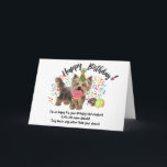 Invitation Funny Yorkshire Terrier Pet Dog Birthday Card<br><div class="desc">Funny Yorkshire Terrier Chien de compagnie et beignets Carte d'anniversaire Heure de manger les beignets! Cette drôle de carte d'anniversaire met en vedette votre Yorkie Dog favori, tous décorés dans son casquette de fête, grignotant sur votre tas de beignets d'anniversaire. Saupoudrer partout, et votre chiot a déjà un beigne dans...</div>