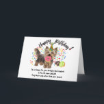 Invitation Funny Yorkshire Terrier Pet Dog Birthday Card<br><div class="desc">Funny Yorkshire Terrier Chien de compagnie et beignets Carte d'anniversaire Heure de manger les beignets! Cette drôle de carte d'anniversaire met en vedette votre Yorkie Dog favori, tous décorés dans son casquette de fête, grignotant sur votre tas de beignets d'anniversaire. Saupoudrer partout, et votre petit a déjà un beigne dans...</div>