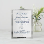 Invitation Fusée Vergeltungswaffe V2 style vintage N&B. (Debout devant)
