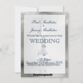 Invitation Fusée Vergeltungswaffe V2 style vintage N&B. (Devant)