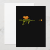Invitation Fusil de paintball Marqueur de paintball Cadeau de (Devant / Derrière)