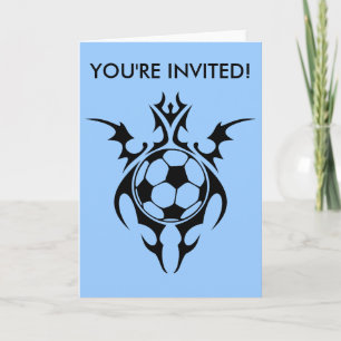 Invitation futbol. tribal.