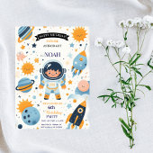 Invitation Futur anniversaire d'astronaute spatial