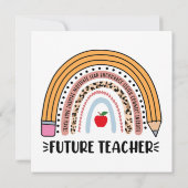 Invitation Futur enseignant, Enseignant en devenir, Enseignan (Dos)
