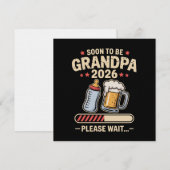 Invitation Futur Grand-Père dès 2026 Annonce de Bébé  (Devant / Derrière)