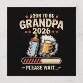 Invitation Futur Grand-Père dès 2026 Annonce de Bébé  (Devant)