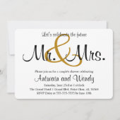 Invitation Futur M. et la partie d'engagement de Mme (Devant)