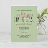 Invitation Futur M. et Mme Rehearsal Dîner/Wedding shower (Debout devant)