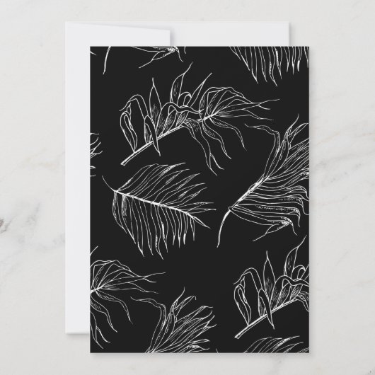 Invitation Futur M & Mme Engagement Party Script chic (Dos)