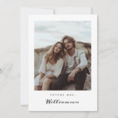 Invitation Futur Mme Minimal Rustic Fête des mariées Photo (Devant)