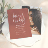 Invitation Futur Mme. | Terracotta Bridal Brunch Bubbly Photo