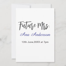 Futur nom de famille de Mme la mariée à venir viol