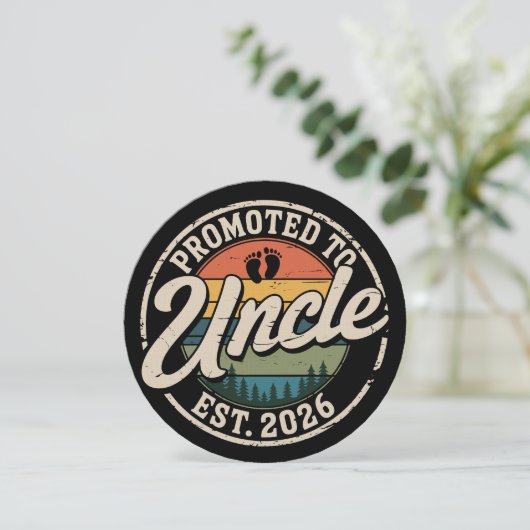 Invitation Futur Oncle Est 2026 Annonce de Grossesse  (Debout devant)