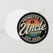 Invitation Futur Oncle Est 2026 Annonce de Grossesse  (Devant / Derrière)