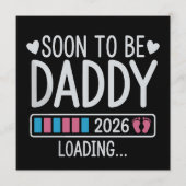Invitation Futur Papa 2026 Annonce de Grossesse en Attente (Devant)