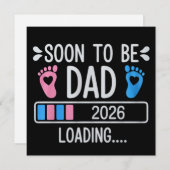Invitation Futur Papa 2026 Annonce de Grossesse en Cours (Devant / Derrière)