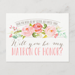Invitation Futur Soeur Bridesmaid Matron of Honor