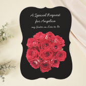 Invitation Futur soeur en droit Bridesmaid Red Roses