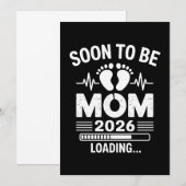 Invitation Future Maman 2026 Annonce de Grossesse en Attente (Devant / Derrière)