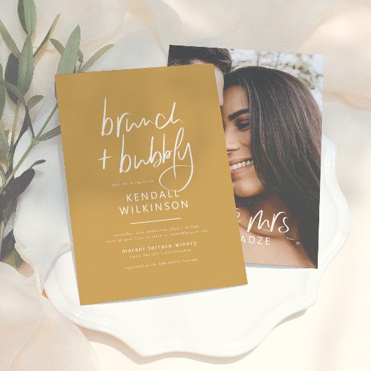 Invitation Future Mrs | Bohème Moutarde Mariage & Brunch Bull