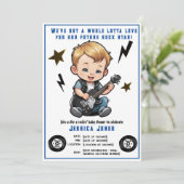 Invitation Future Rock Star Rock N Roll Baby Boy (Debout devant)