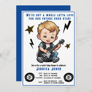 Invitation Future Rock Star Rock N Roll Baby Boy