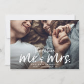 Invitation Futurs M. et Mme Engagement Save The Date (Devant)