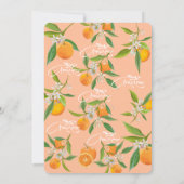 Invitation Fuzz rose & Pêche c'est plus Fête des mariées (Dos)