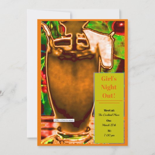 Invitation Fuzzy Navel (Devant)