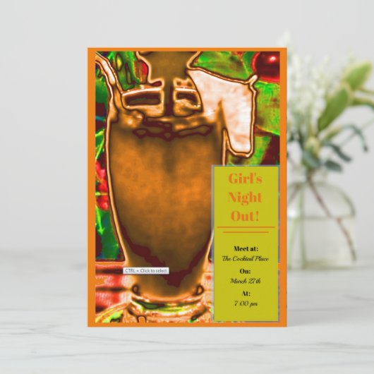 Invitation Fuzzy Navel (Debout devant)