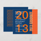 Invitation G441 bleu et orange de 2013 ou toutes obtentions (Devant / Derrière)