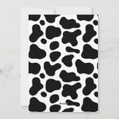 Invitation Gadget de motif de vache Nugget Restauration rapid (Dos)