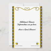 Invitation Gaffez de l'invitation de baby shower de joie (Dos)