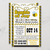 Invitation Gaffez de l'invitation de baby shower de joie (Devant / Derrière)