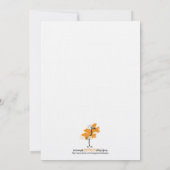 Invitation Gaffez l'invitation de baby shower d'abeille (Dos)