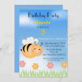 Invitation Gaffez l'invitation de fête d'anniversaire (Devant / Derrière)