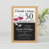 Invitation Gagner À 50 Ans, Fête Du Vin Rouge (Debout devant)