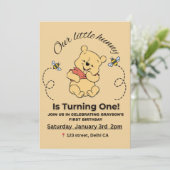 Invitation Gagnez l'invitation Pooh 1er anniversaire (Debout devant)