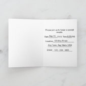 Invitation gaie faite sur commande de wedding (Intérieur)