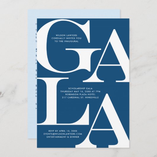 Invitation Gala (Devant / Derrière)