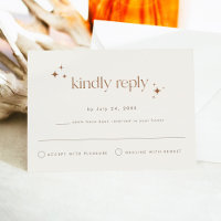 GALA Boho Terracotta Beige Celestial Star RSVP