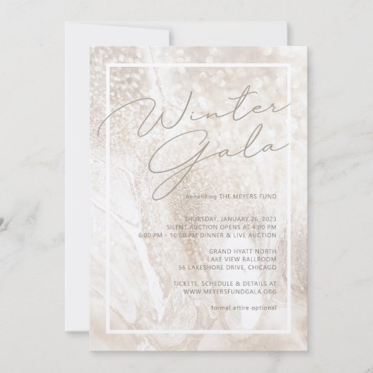 Invitation Gala Champagne d'hiver (Devant)